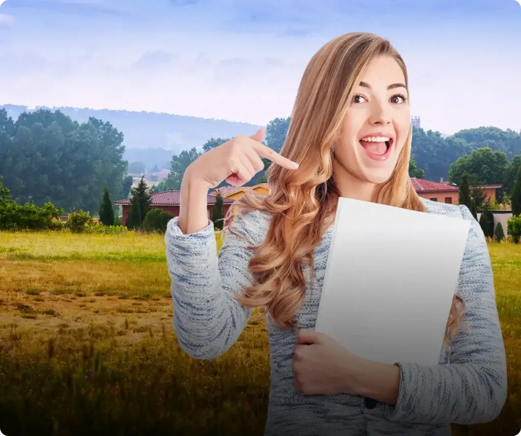 mujer con documentos